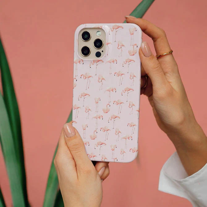 Nostalgic Pink - Flamingos Samsung Galaxy S25 FE Case - Image 5
