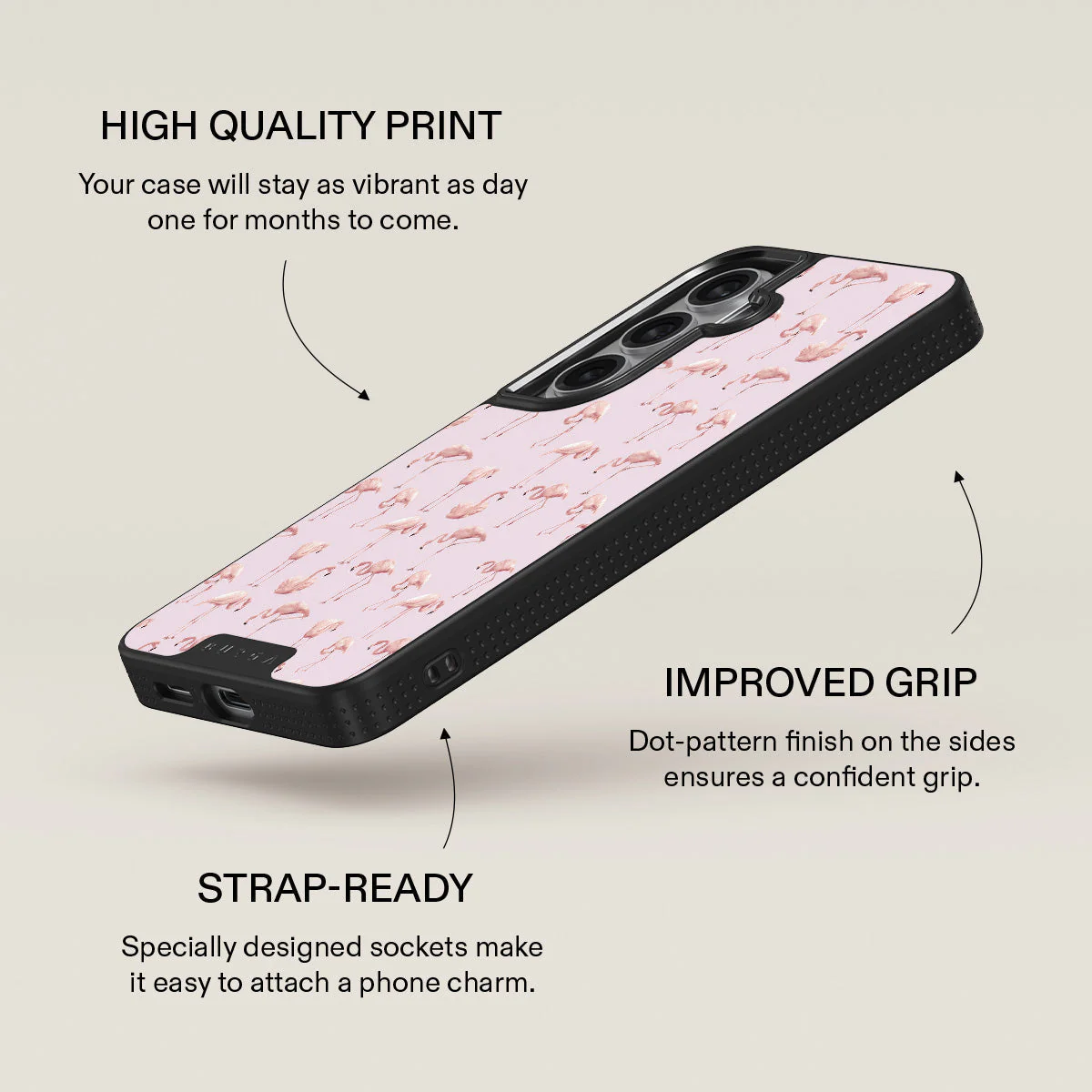 Nostalgic Pink - Flamingos Samsung Galaxy S26 Case - Image 16