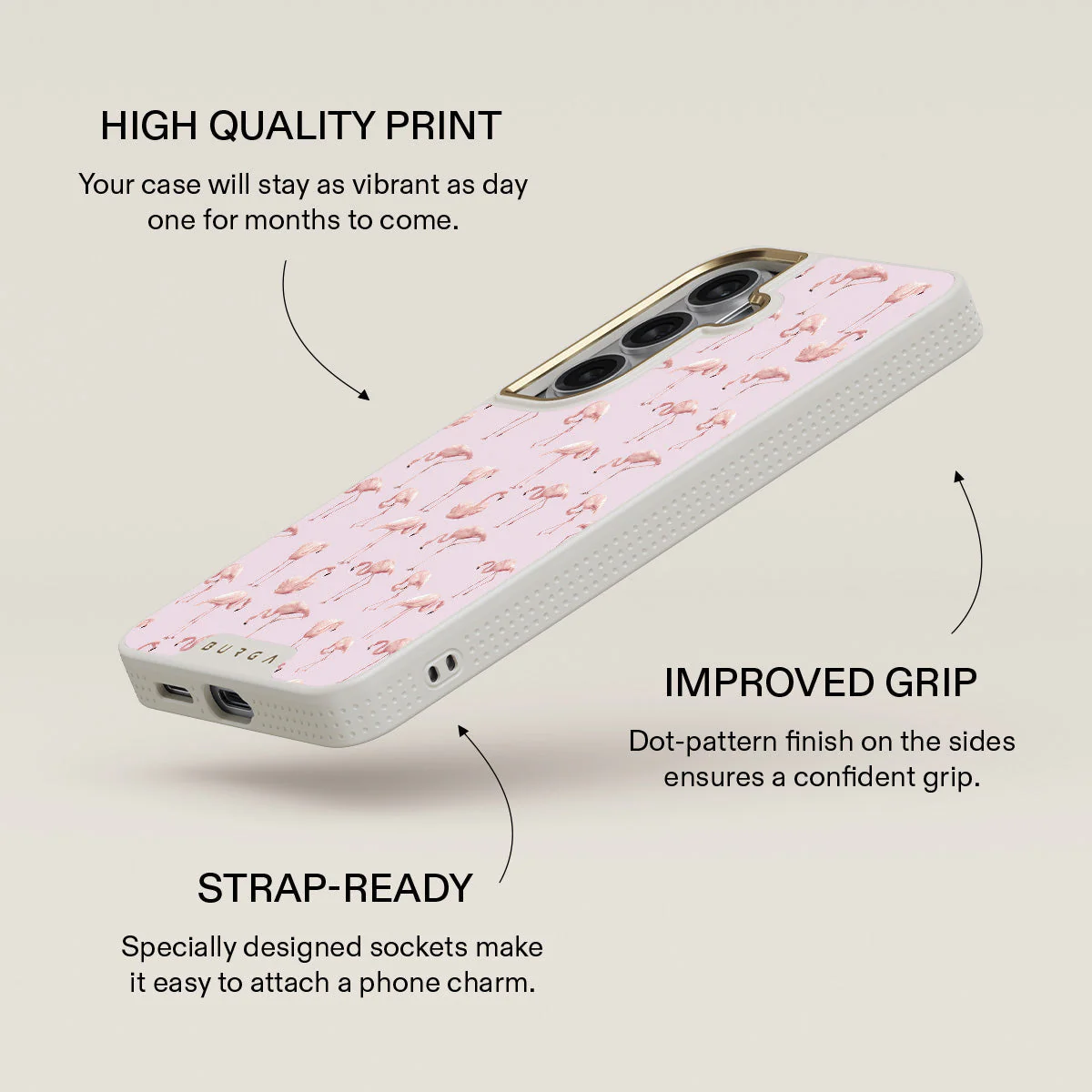 Nostalgic Pink - Flamingos Samsung Galaxy S26 Case - Image 30