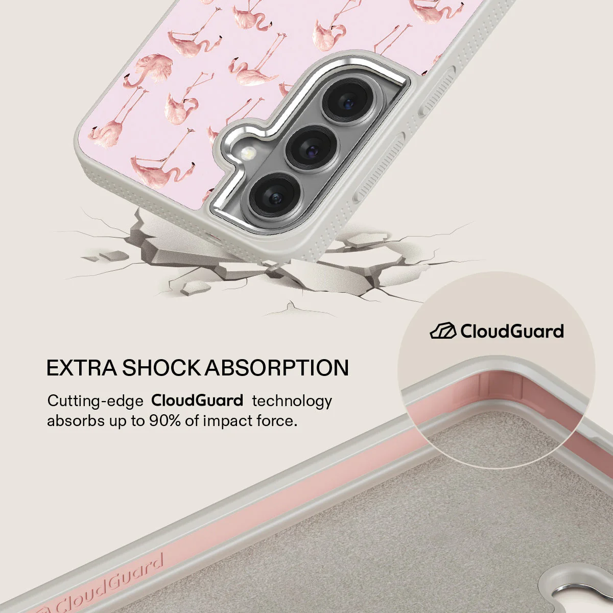 Nostalgic Pink - Flamingos Samsung Galaxy S26 Case - Image 35