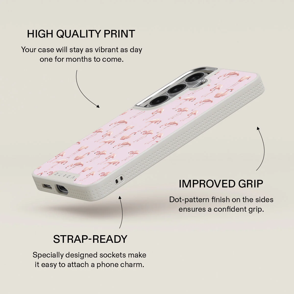 Nostalgic Pink - Flamingos Samsung Galaxy S26 Case - Image 37