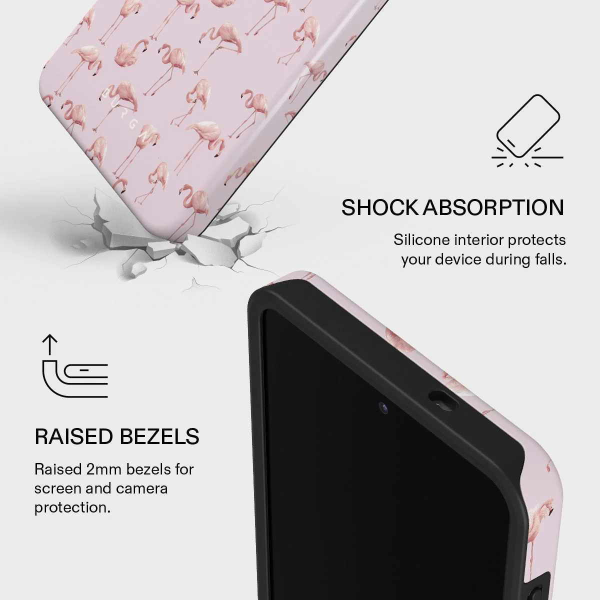Nostalgic Pink - Flamingos Samsung Galaxy S26 Case - Image 4