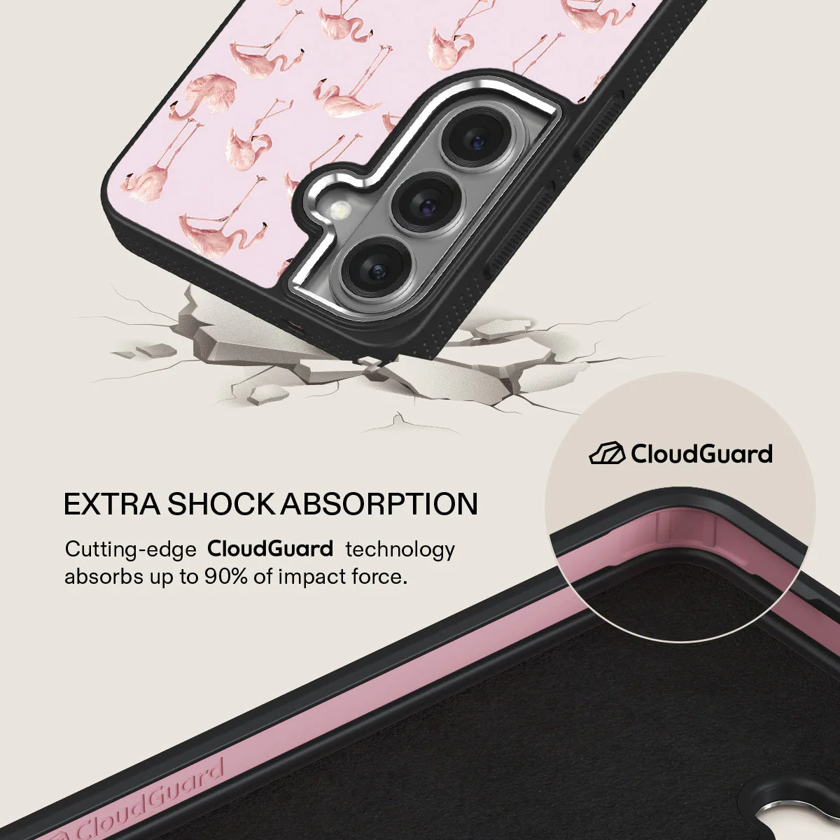 Nostalgic Pink - Flamingos Samsung Galaxy S26 Plus Case - Image 21