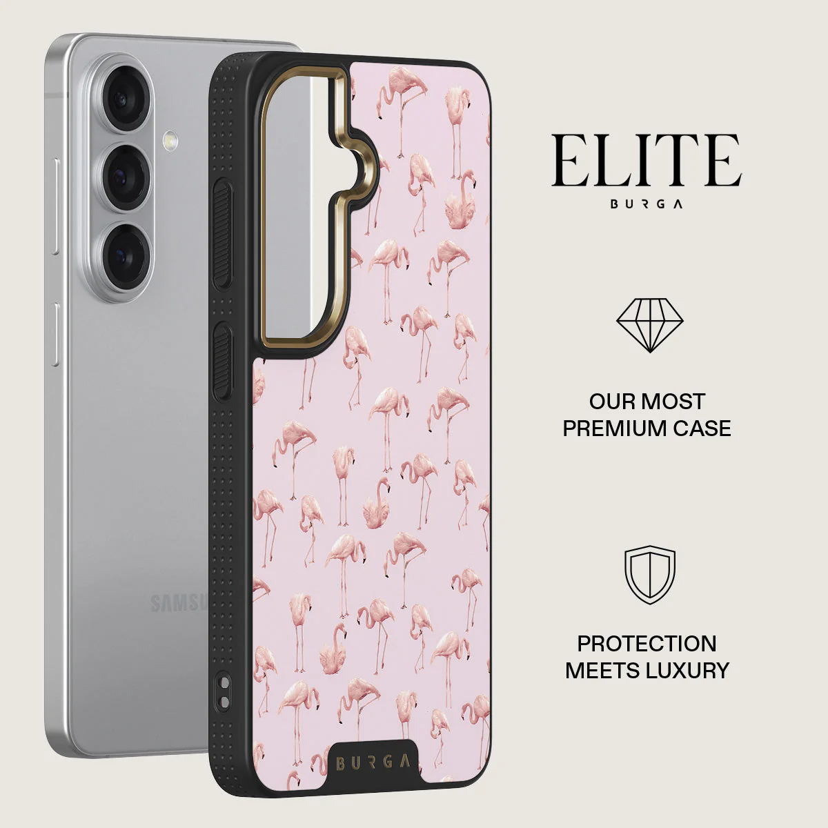 Nostalgic Pink - Flamingos Samsung Galaxy S26 Plus Case - Image 6