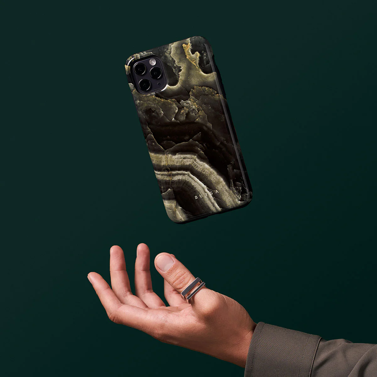 Misty Forest - Green Marble Samsung Galaxy A37 5G Case - Image 7
