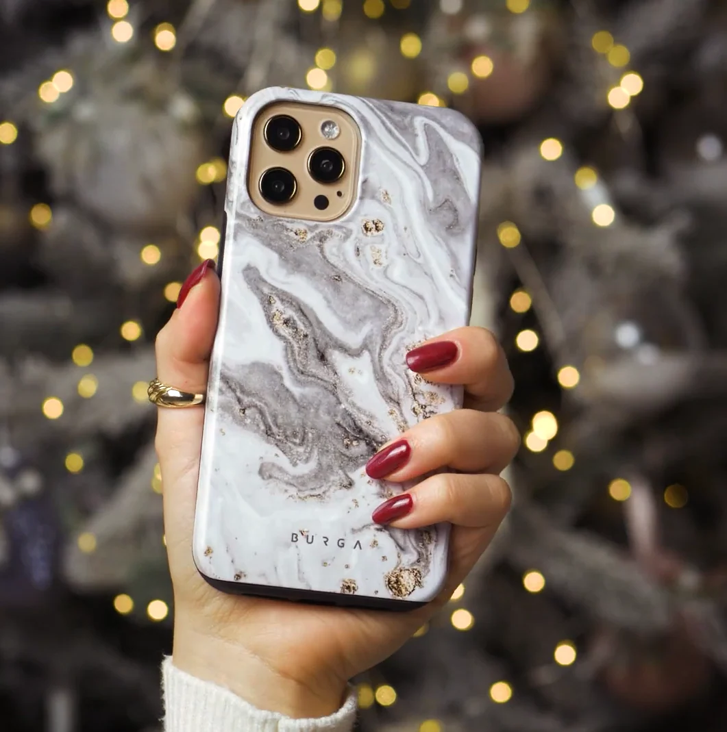 Snowstorm - Grey Marble iPhone 17e Case - Image 5