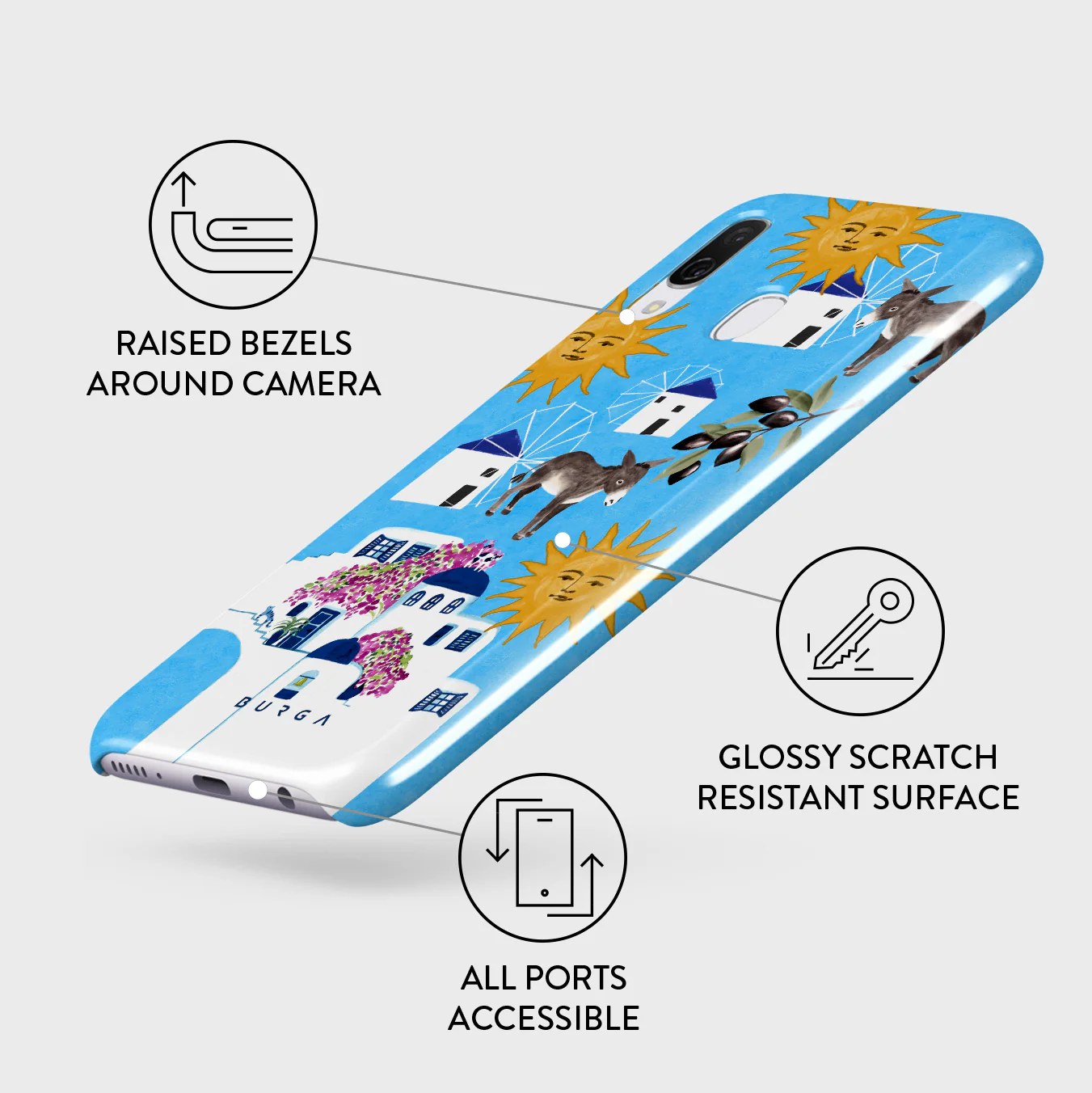 Kalimera - Samsung Galaxy A40 Case - Image 3