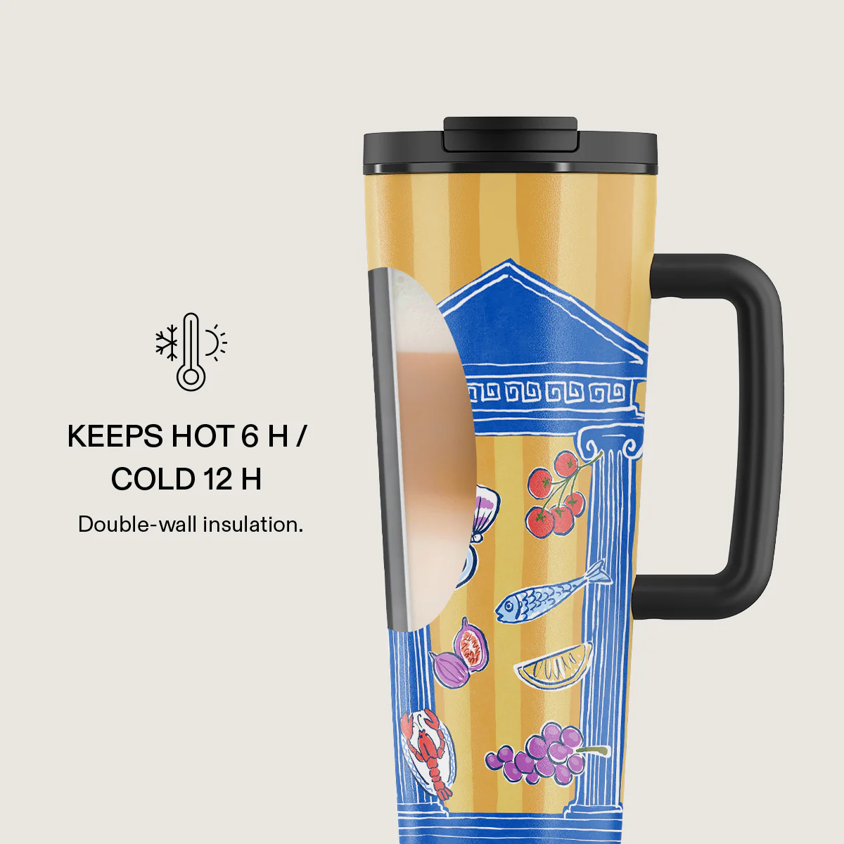 Kefi - EasyGrip Travel Mug - Image 4