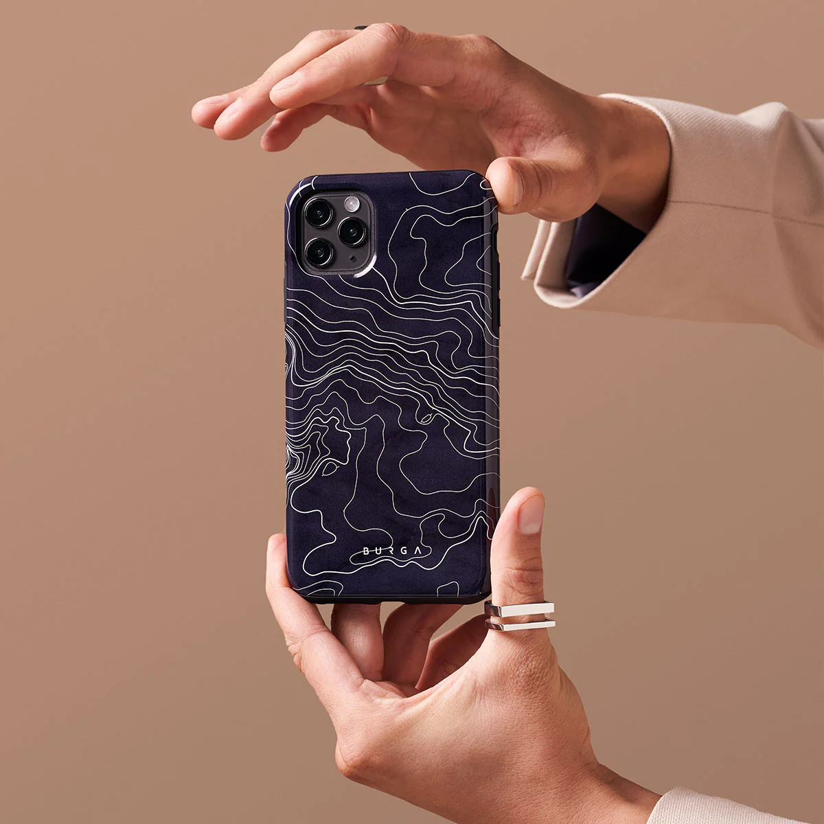 Drifting Shores - Line Art iPhone 17e Case - Image 7