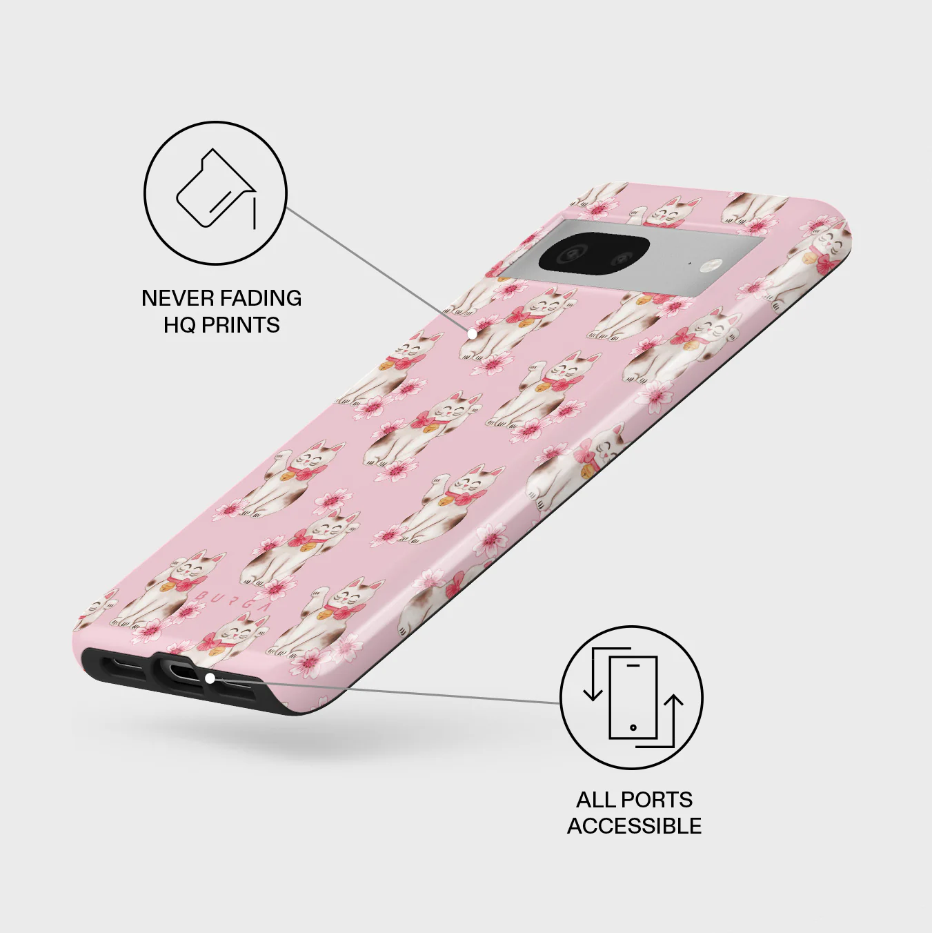 Maneki Neko - Google Pixel 7a Case - Image 3