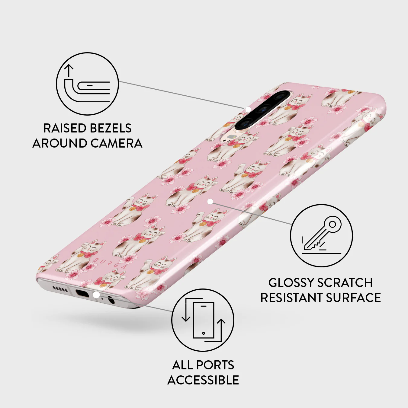 Maneki Neko - Huawei P30 Case - Image 3