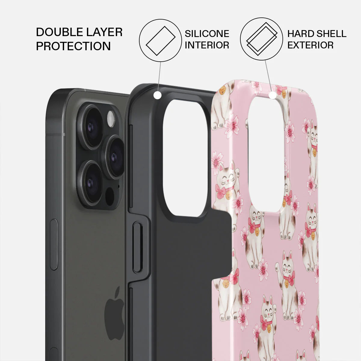 Maneki Neko - iPhone 15 Pro Case - Image 2