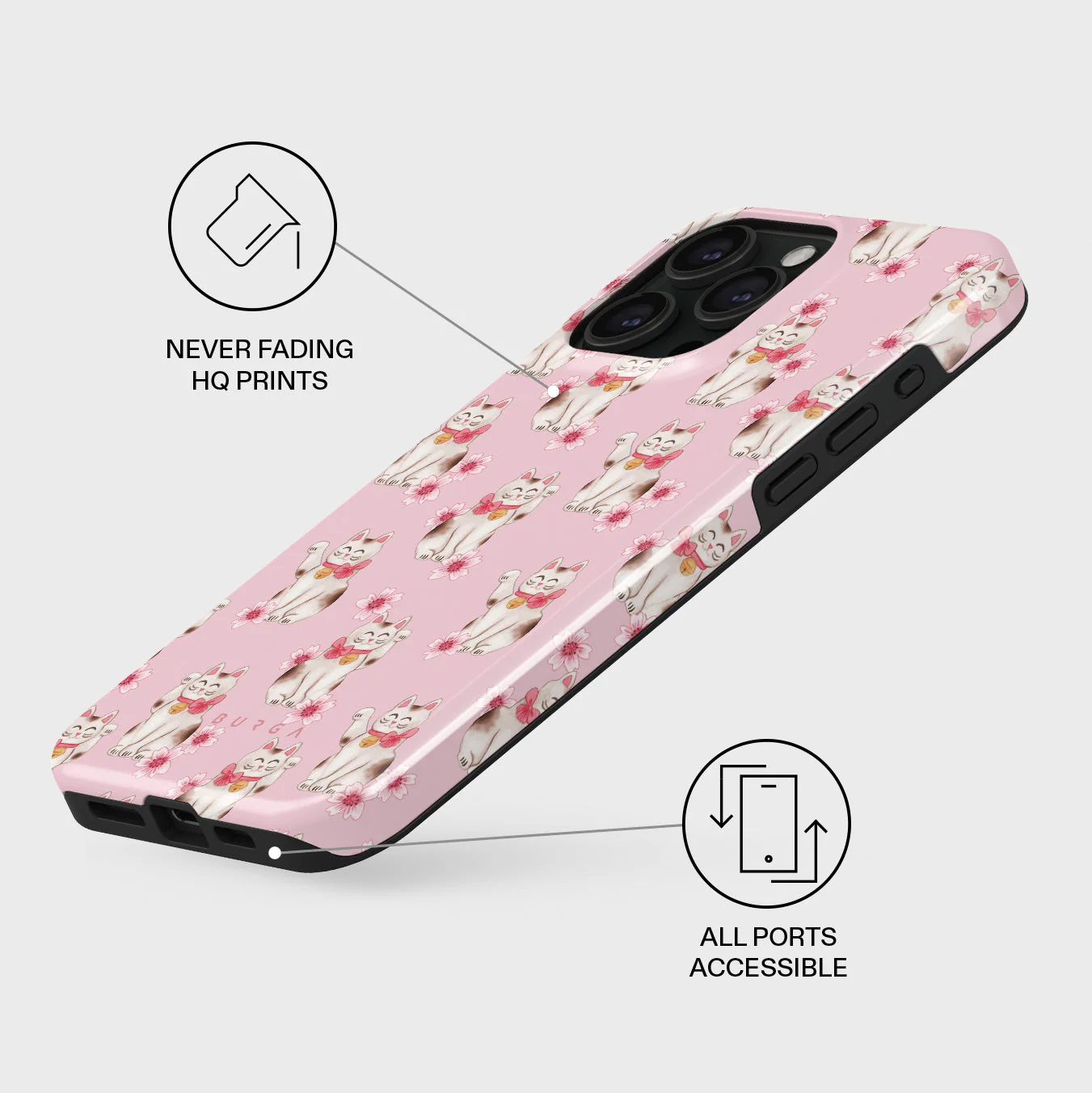Maneki Neko - iPhone 15 Pro Case - Image 3