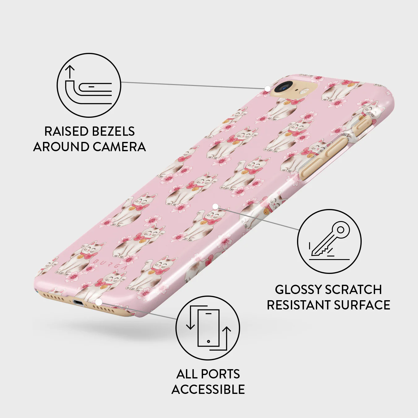 Maneki Neko - iPhone SE (2022) Case - Image 3