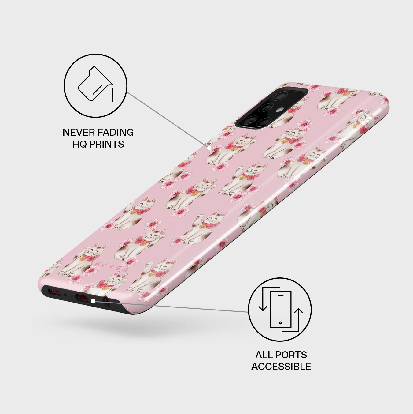 Maneki Neko - Samsung Galaxy A51 4G Case - Image 3