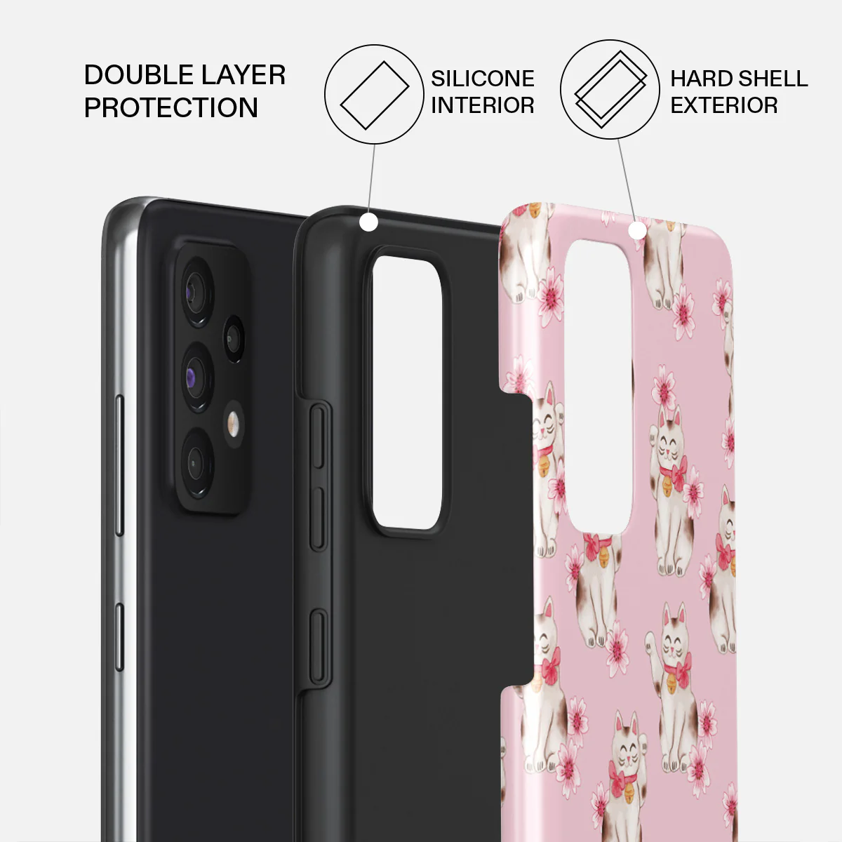 Maneki Neko - Samsung Galaxy A72 4G / 5G Case - Image 6