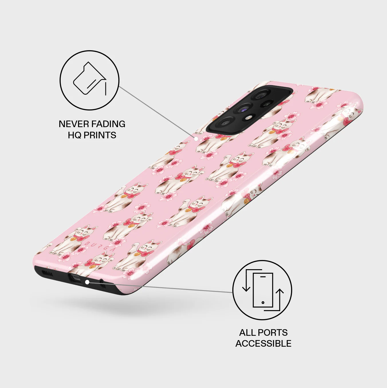Maneki Neko - Samsung Galaxy A72 4G / 5G Case - Image 7