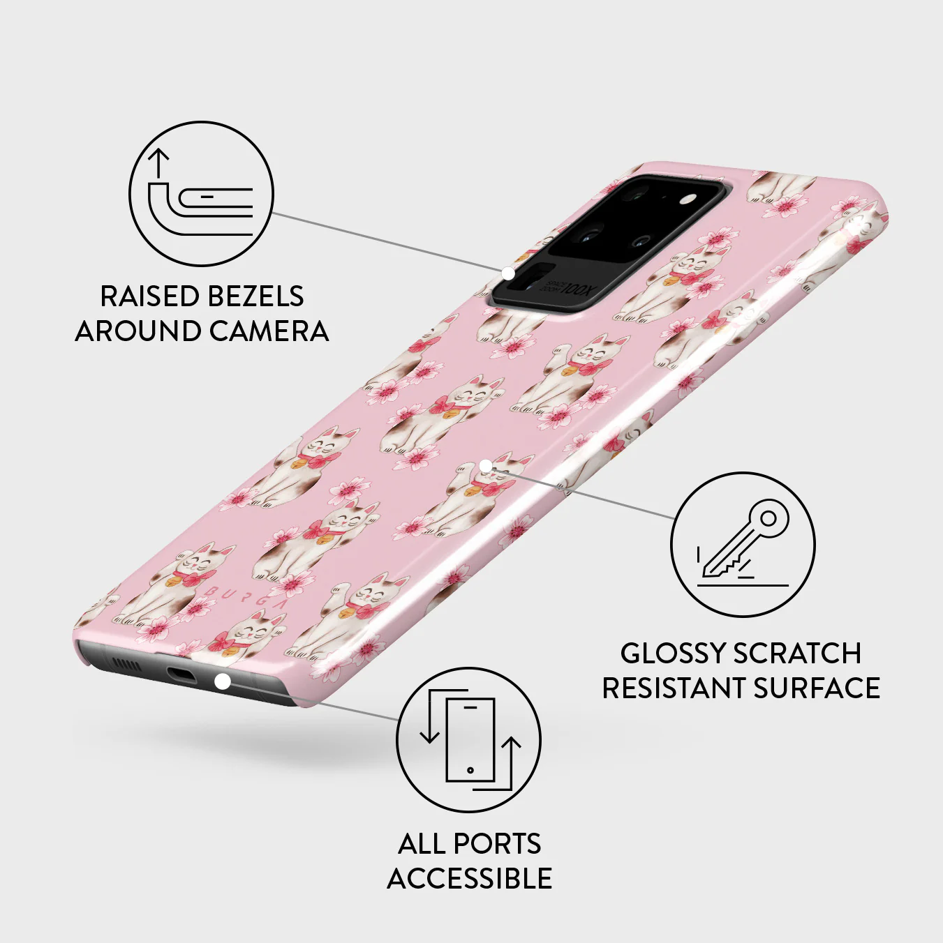 Maneki Neko - Samsung Galaxy S20 Ultra 4G / 5G Case - Image 3