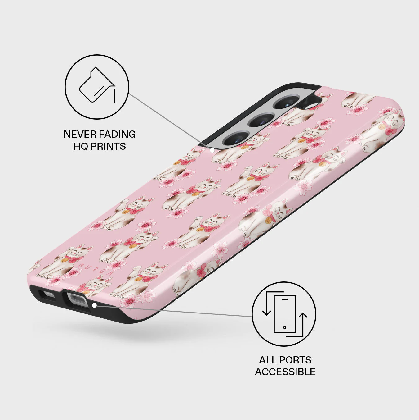 Maneki Neko - Samsung Galaxy S22 Plus Case - Image 3
