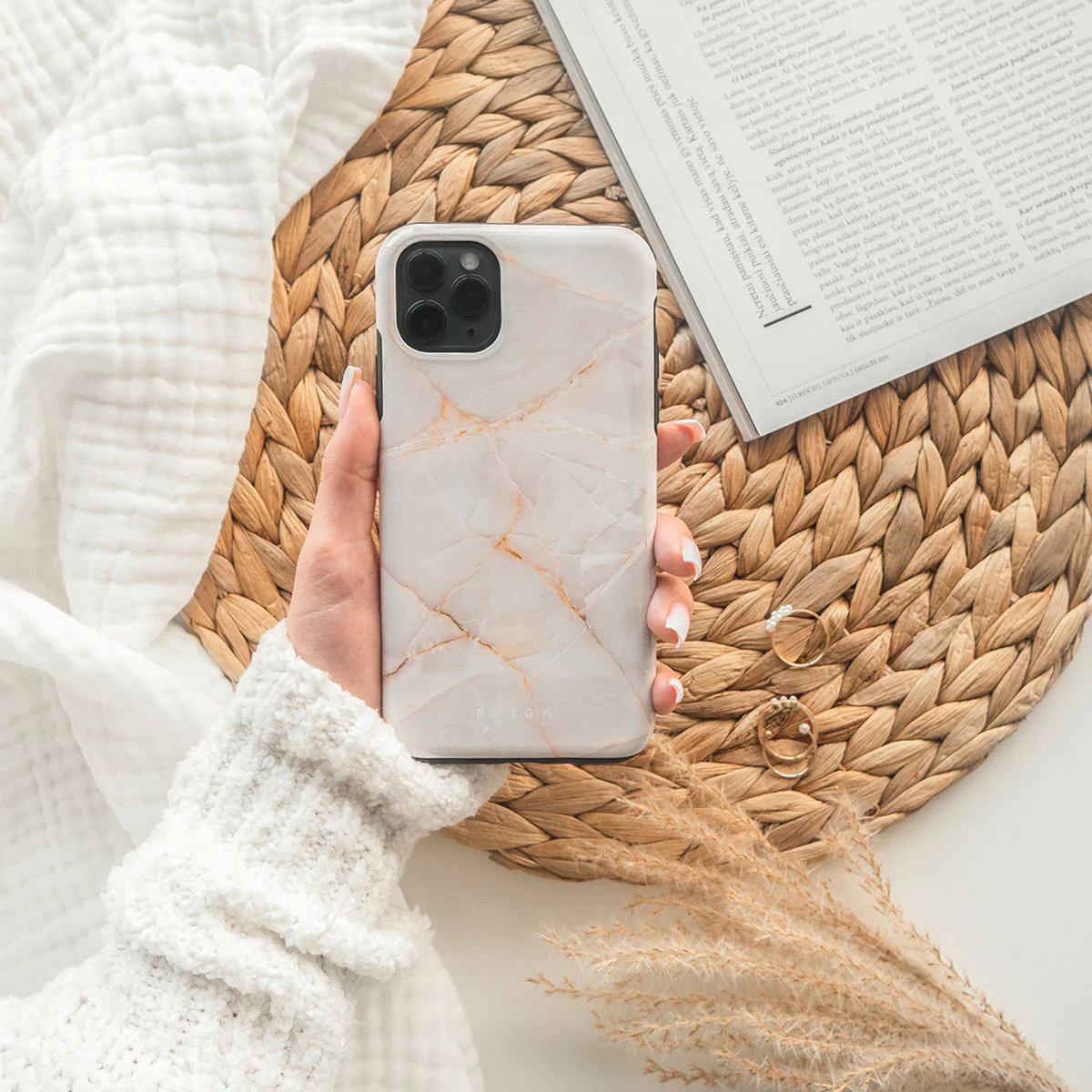 Vanilla Sand - Marble Samsung Galaxy A57 5G Case - Image 6