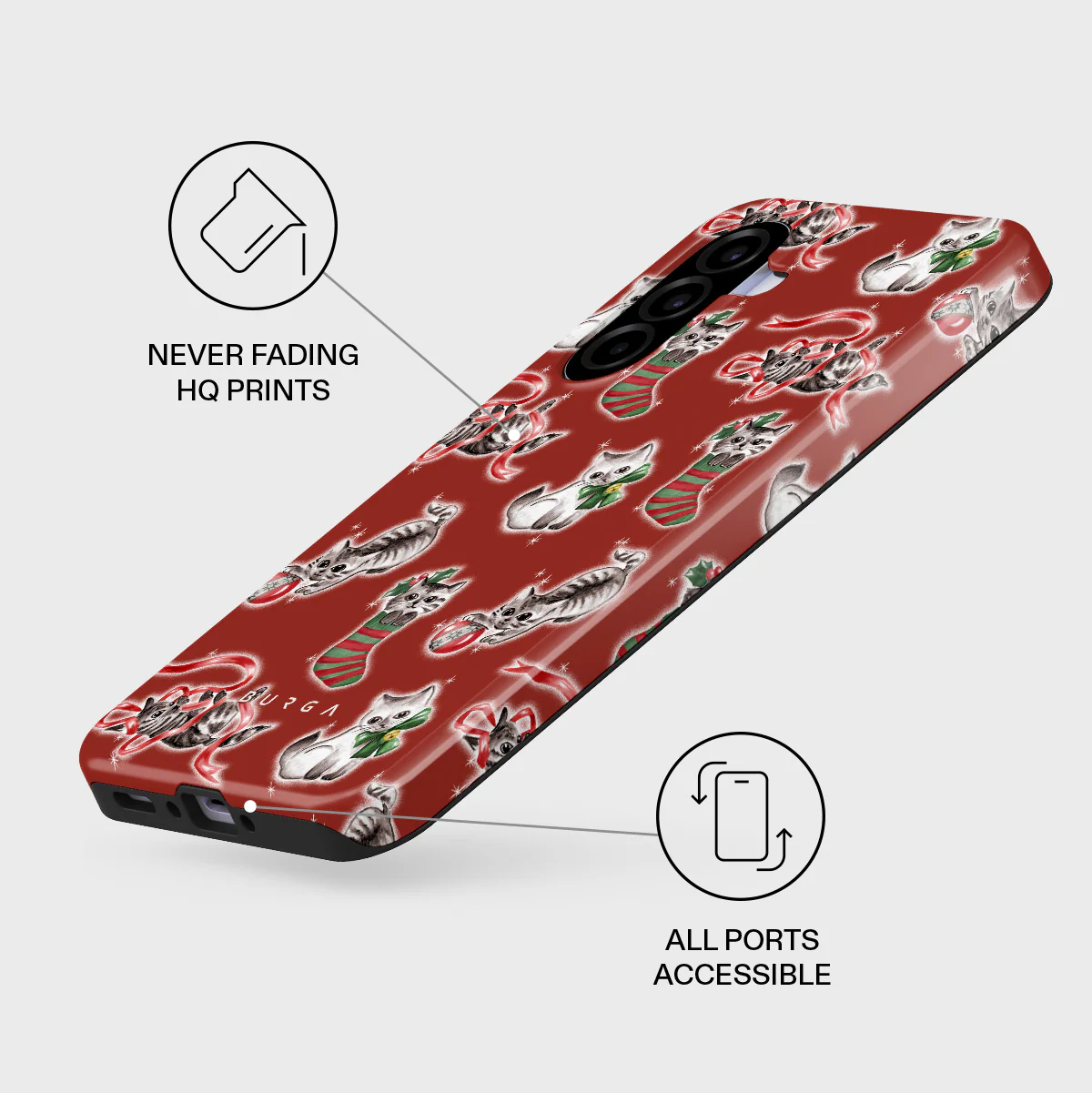Merry Kitty - Samsung Galaxy A37 5G Case - Image 3