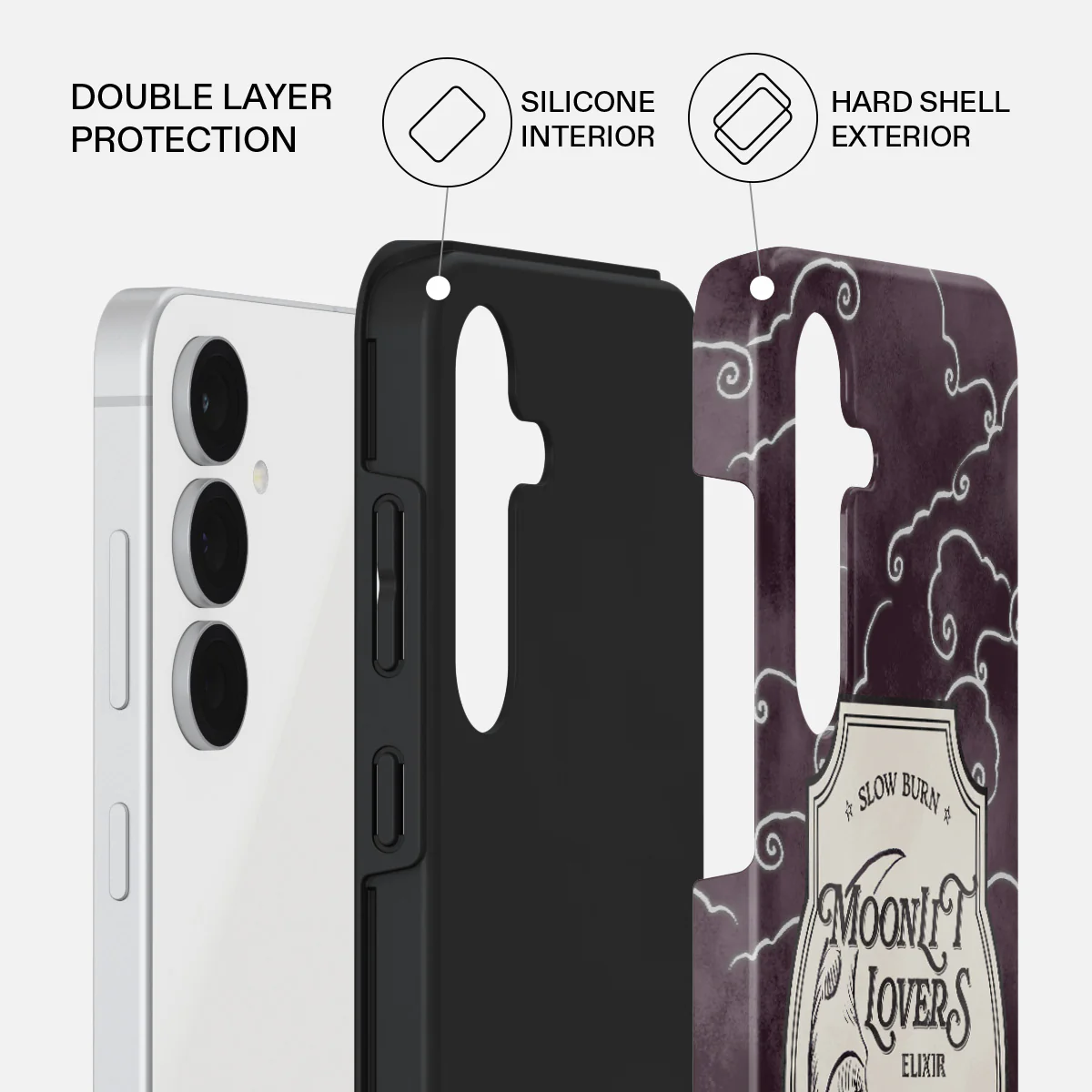 Moonlit Lovers - Samsung Galaxy S25 FE Case - Image 2
