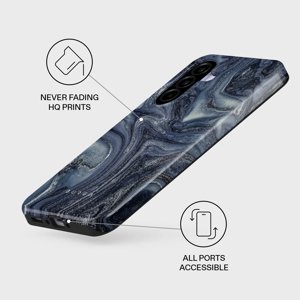 Navy Trench - Blue Samsung Galaxy A37 5G Case - Image 3