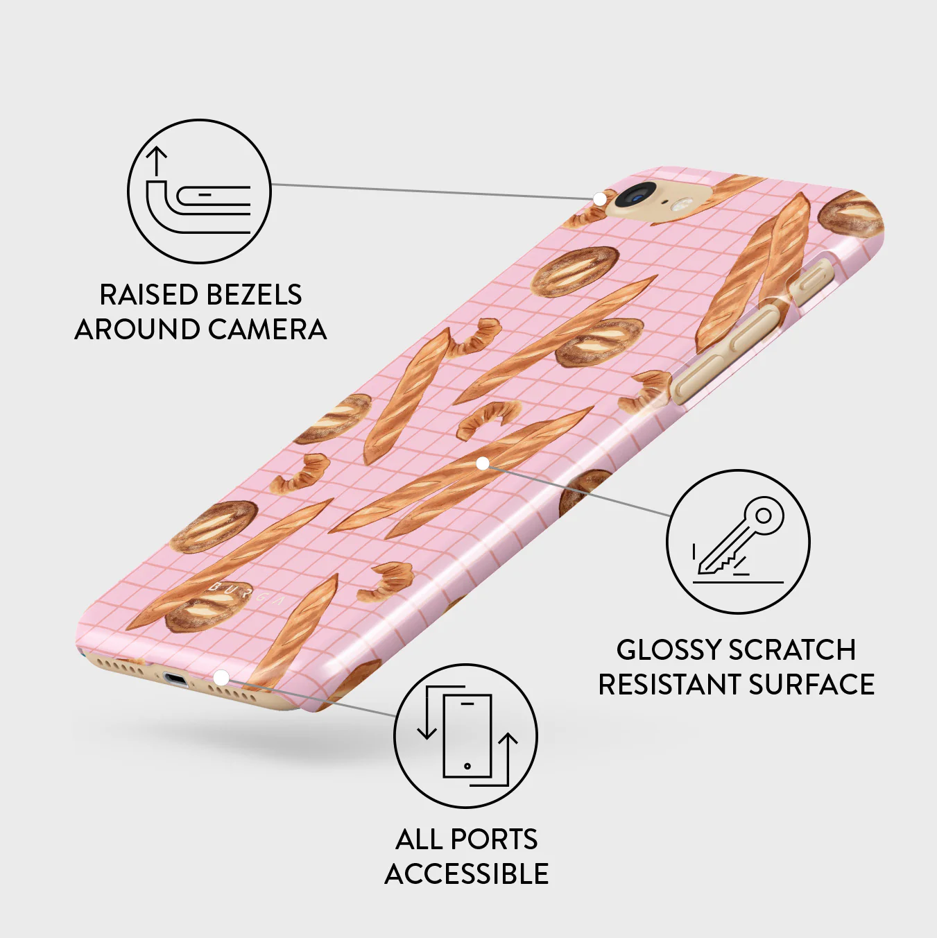 No Crumbs - iPhone SE (2020) Case - Image 3