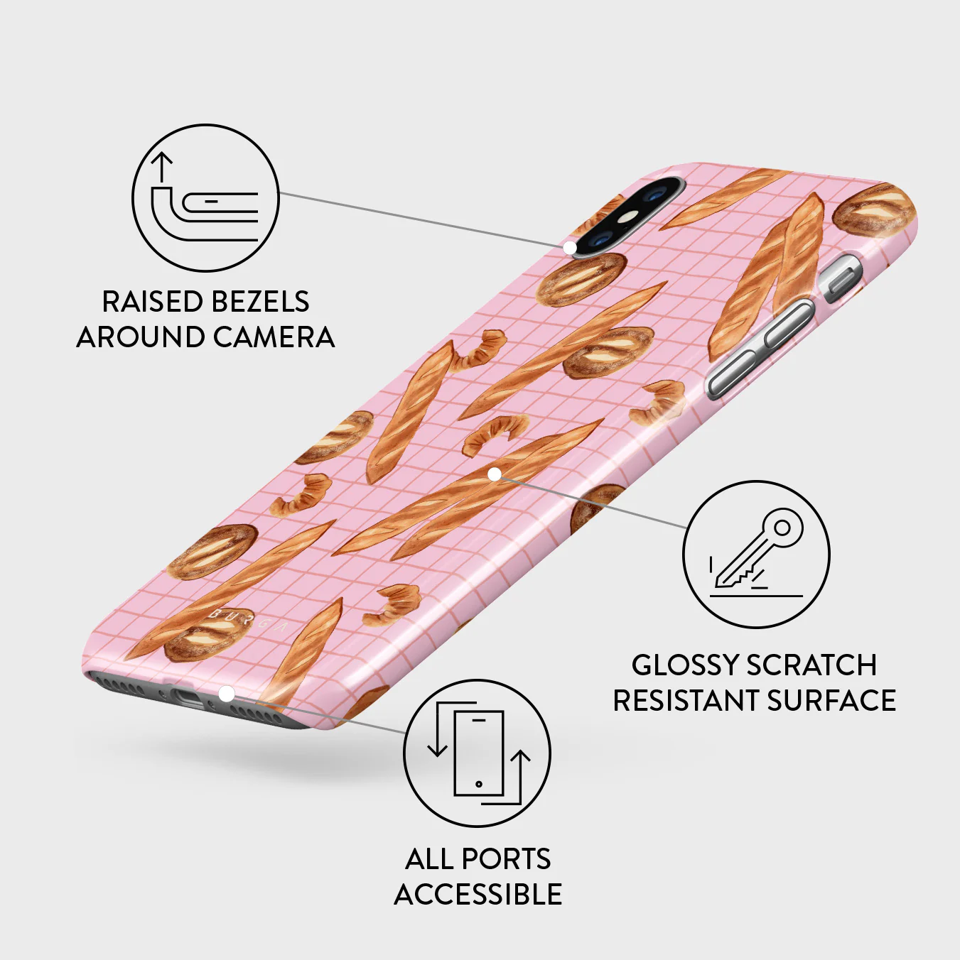 No Crumbs - iPhone X / XS Case - Image 3