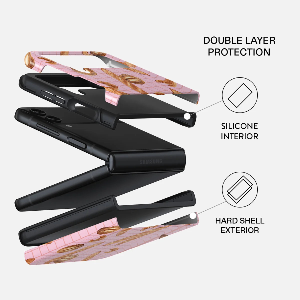 No Crumbs - Samsung Galaxy Z Flip 4 Case - Image 8