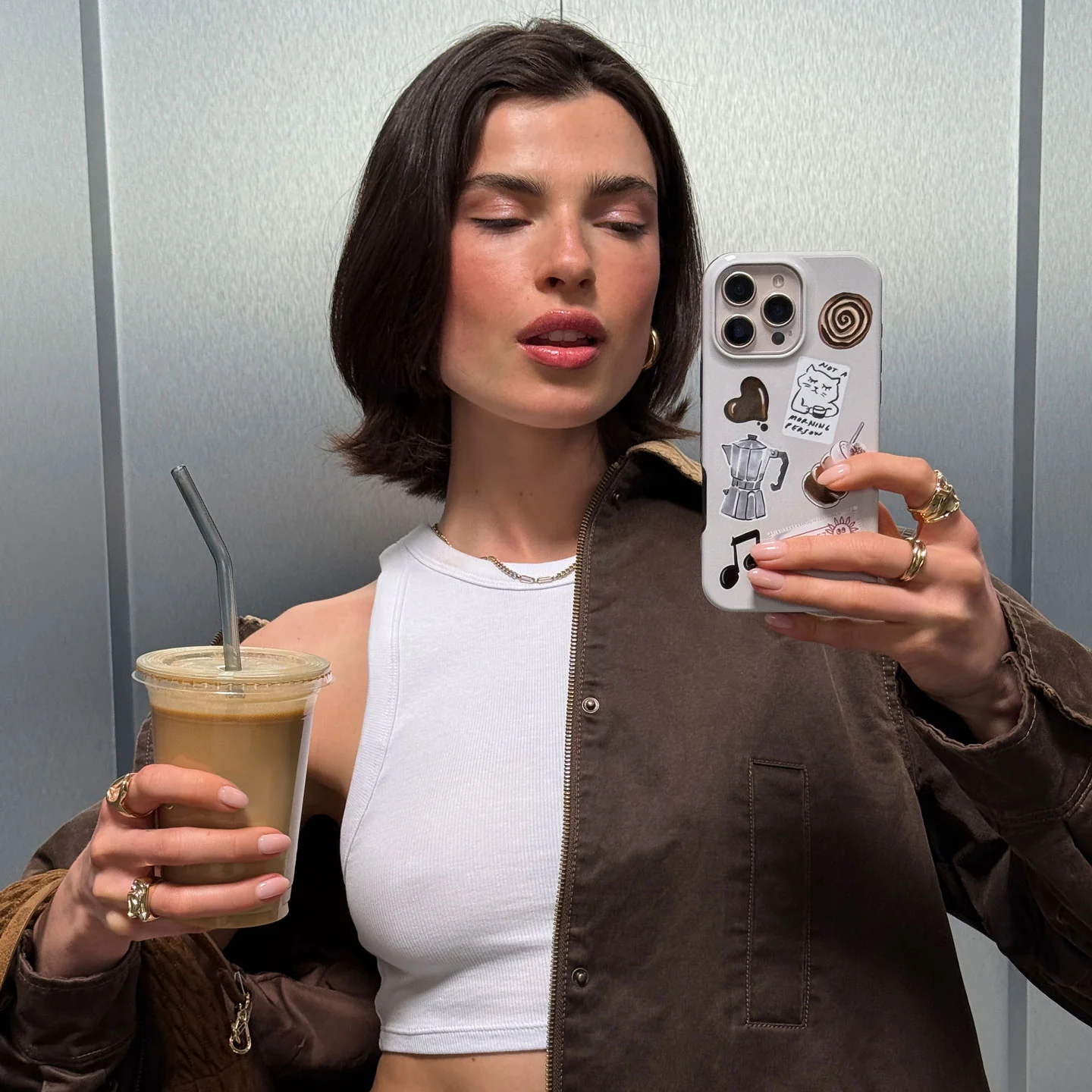 Oat Milk Please - Samsung Galaxy S25 FE Case - Image 6