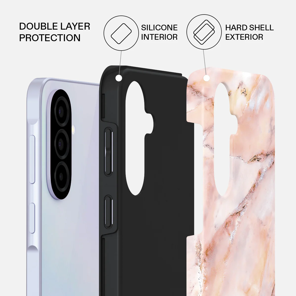 Morning Sunshine - Pastel Marble Samsung Galaxy A37 5G Case - Image 2