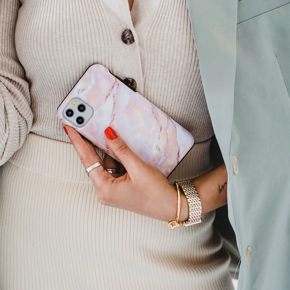 Morning Sunshine - Pastel Marble Samsung Galaxy A57 5G Case - Image 7
