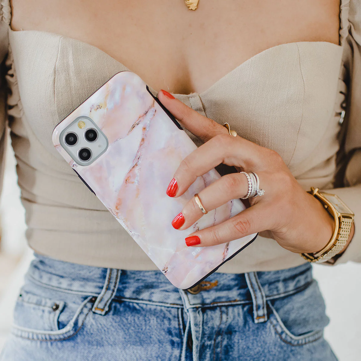 Morning Sunshine - Pastel Marble Samsung Galaxy A57 5G Case - Image 8