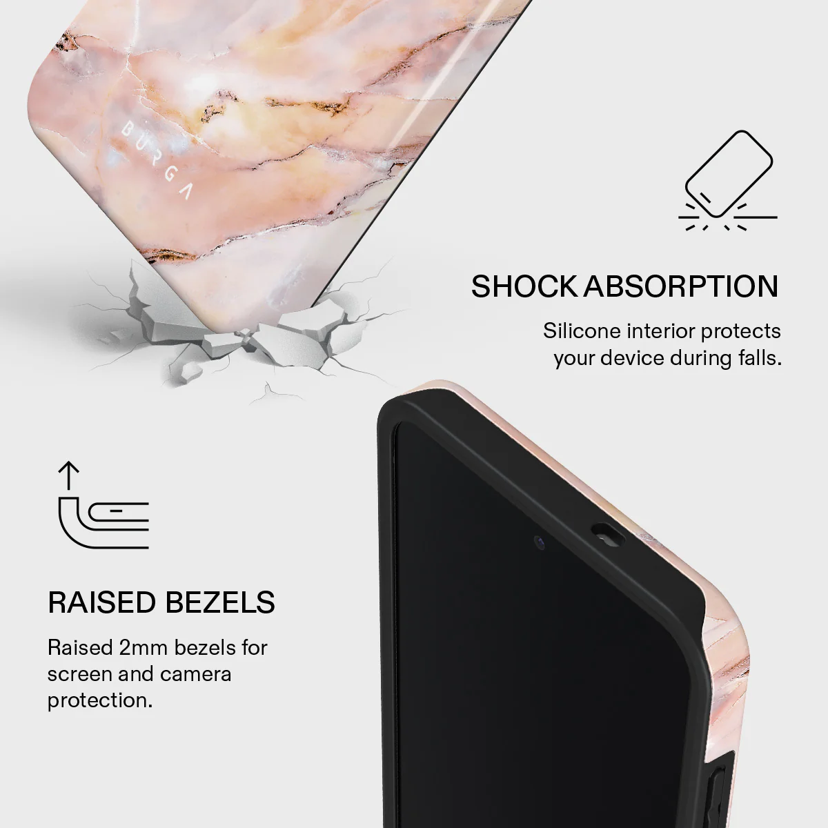 Morning Sunshine - Pastel Marble Samsung Galaxy S25 FE Case - Image 4