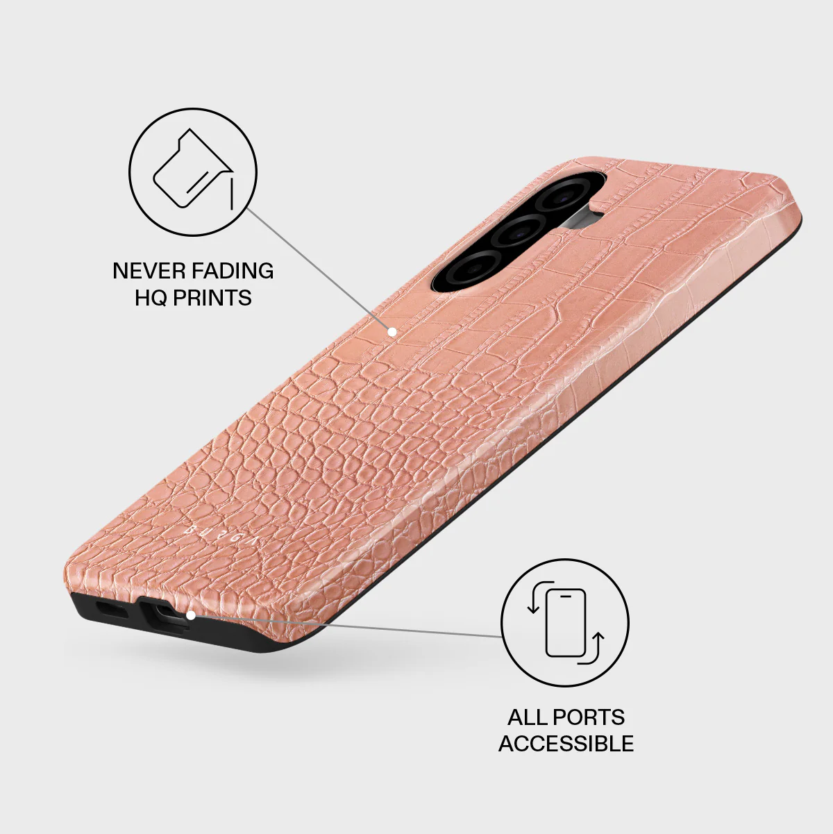 Pink Croco - Samsung Galaxy A57 5G Case - Image 3