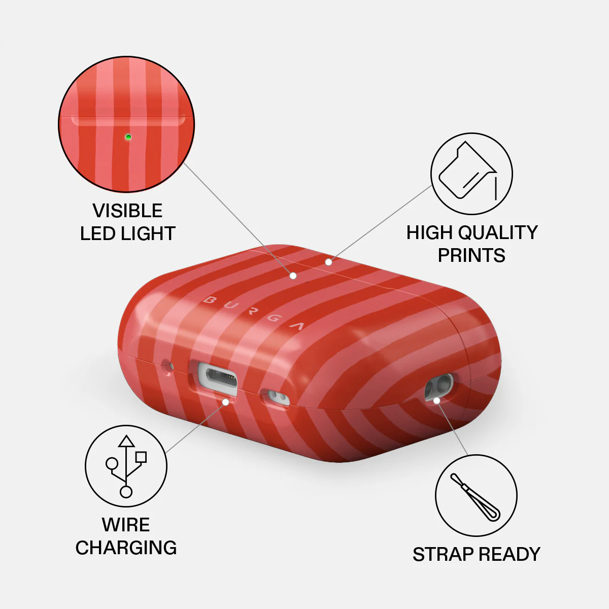 Pomegranate - AirPods Pro 2 Case - Image 3
