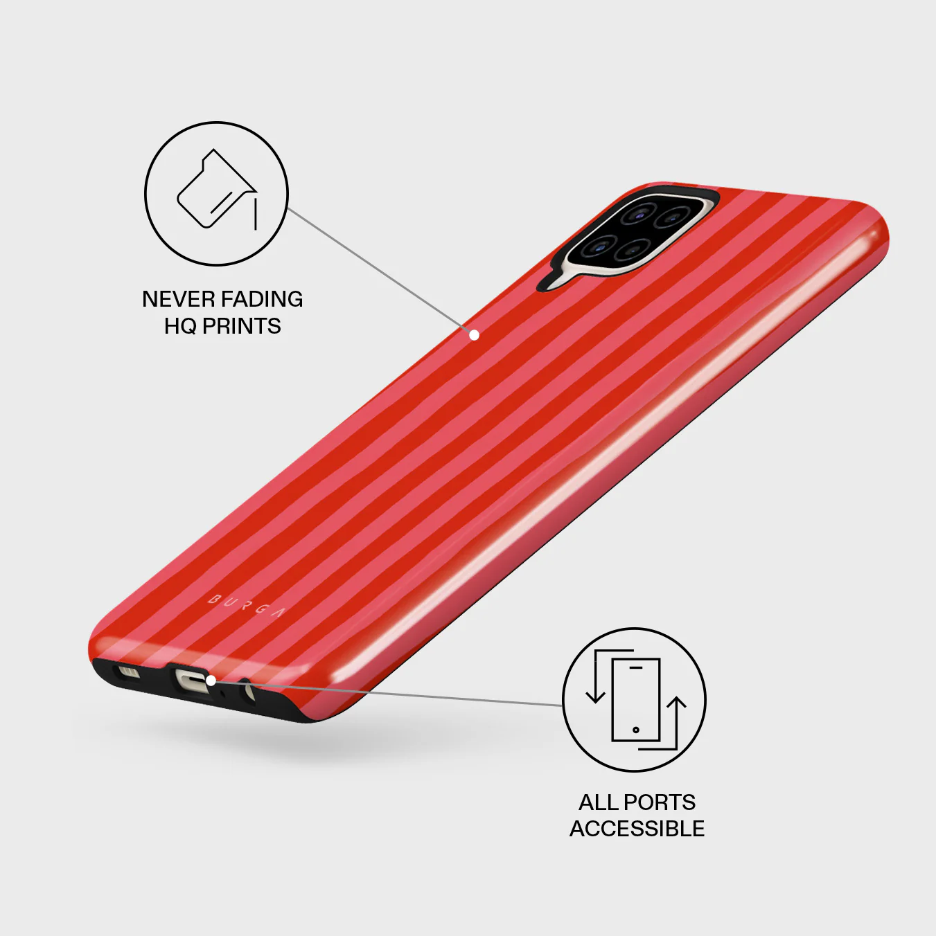Pomegranate - Samsung Galaxy A12 4G Case - Image 3