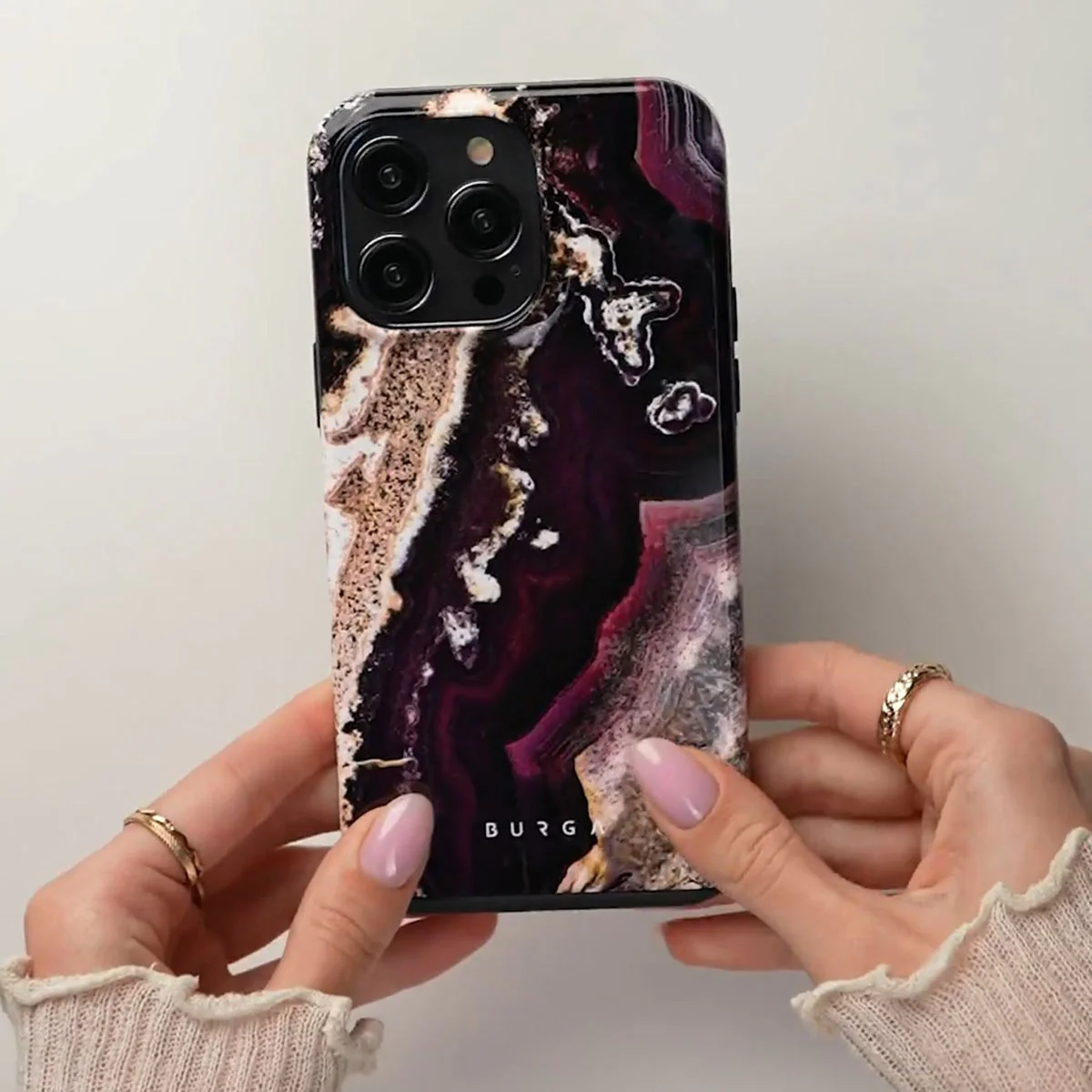 Purple Skies - Marble Samsung Galaxy S25 FE Case - Image 5