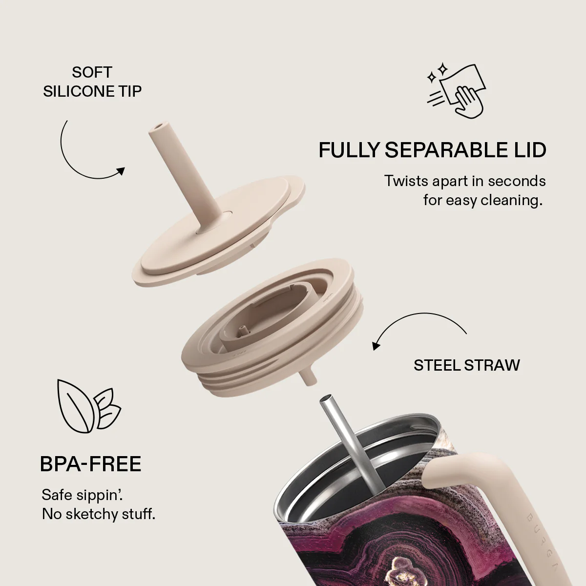 Purple Skies - All Day Leakproof Tumbler - Image 6