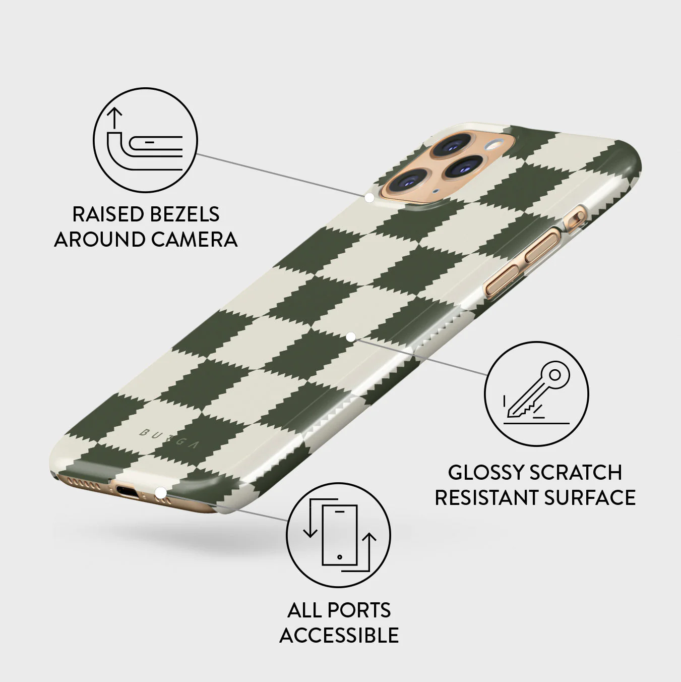 Retro Grid - iPhone 11 Pro Case - Image 3