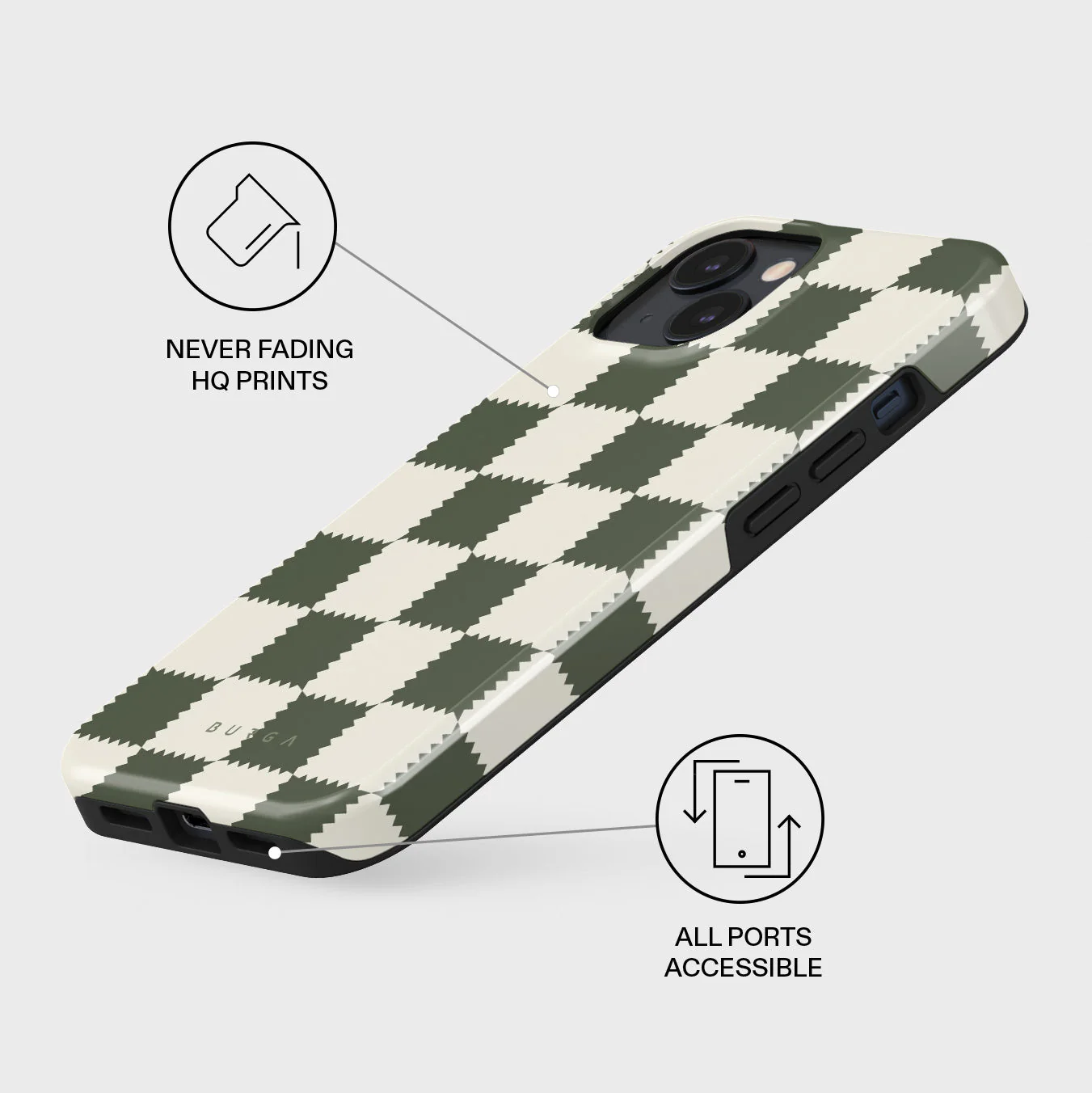 Retro Grid - iPhone 15 Plus Case - Image 3