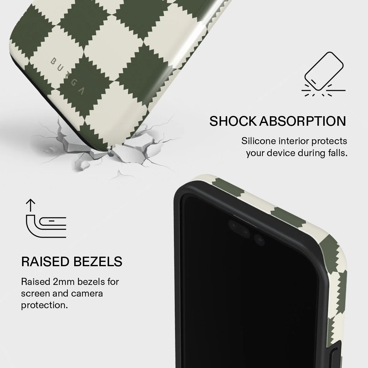 Retro Grid - iPhone 15 Pro Case - Image 4
