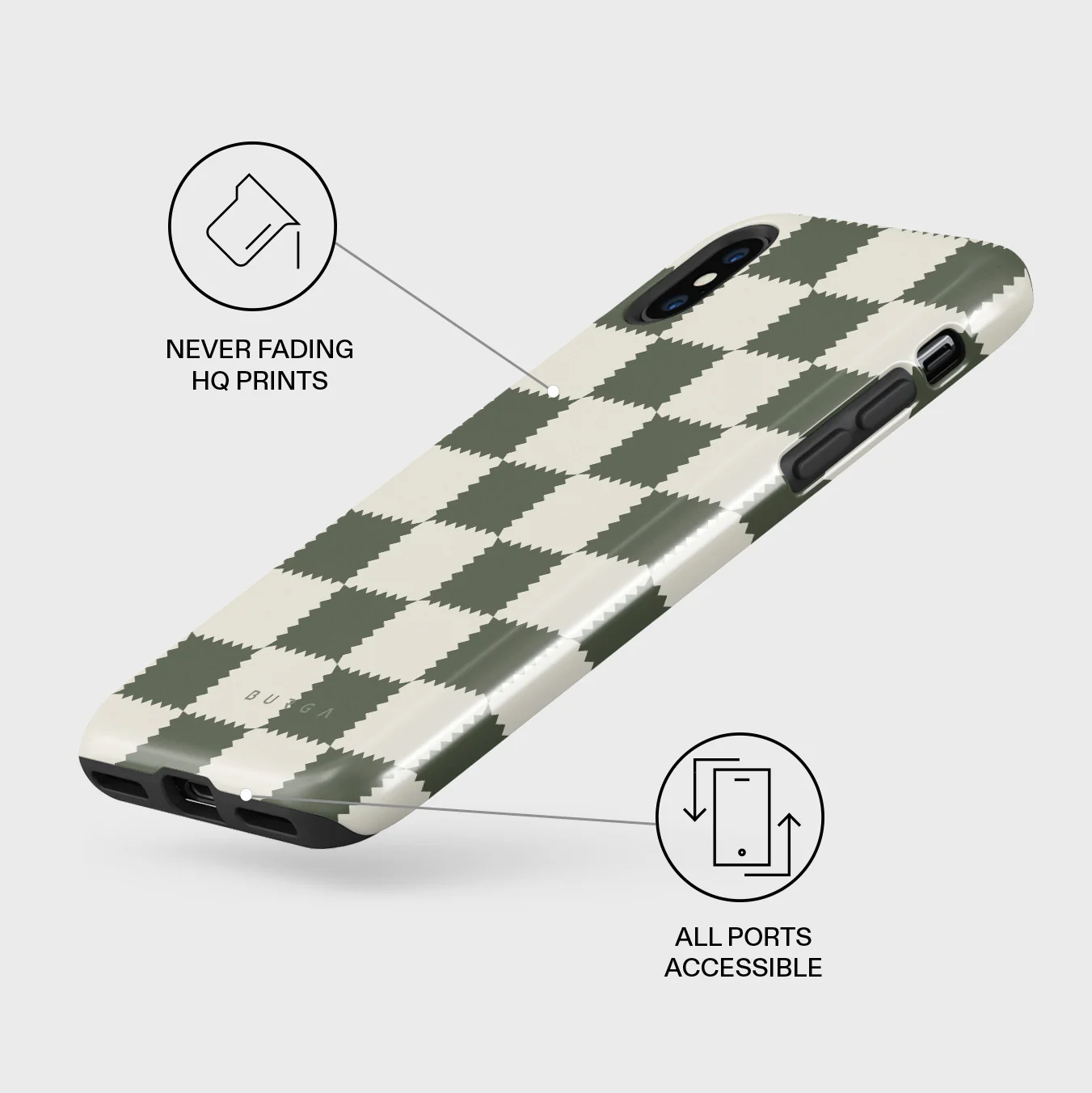 Retro Grid - iPhone X / XS Case - Image 7