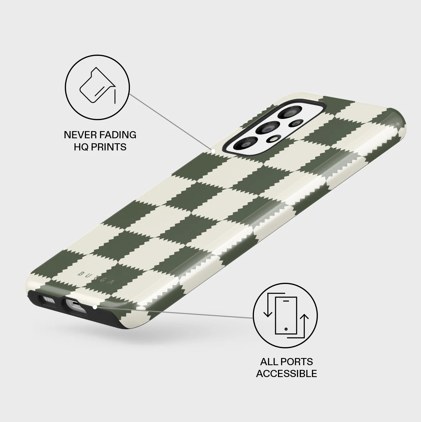 Retro Grid - Samsung Galaxy A33 Case - Image 3