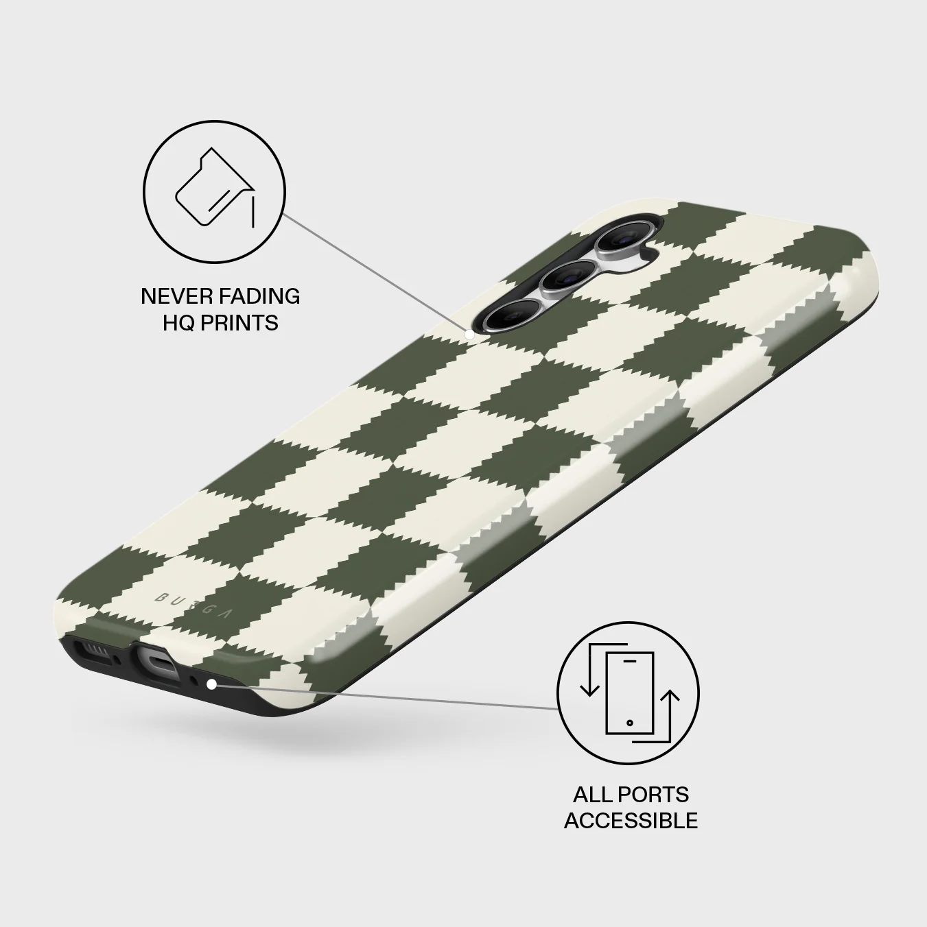 Retro Grid - Samsung Galaxy A54 Case - Image 3