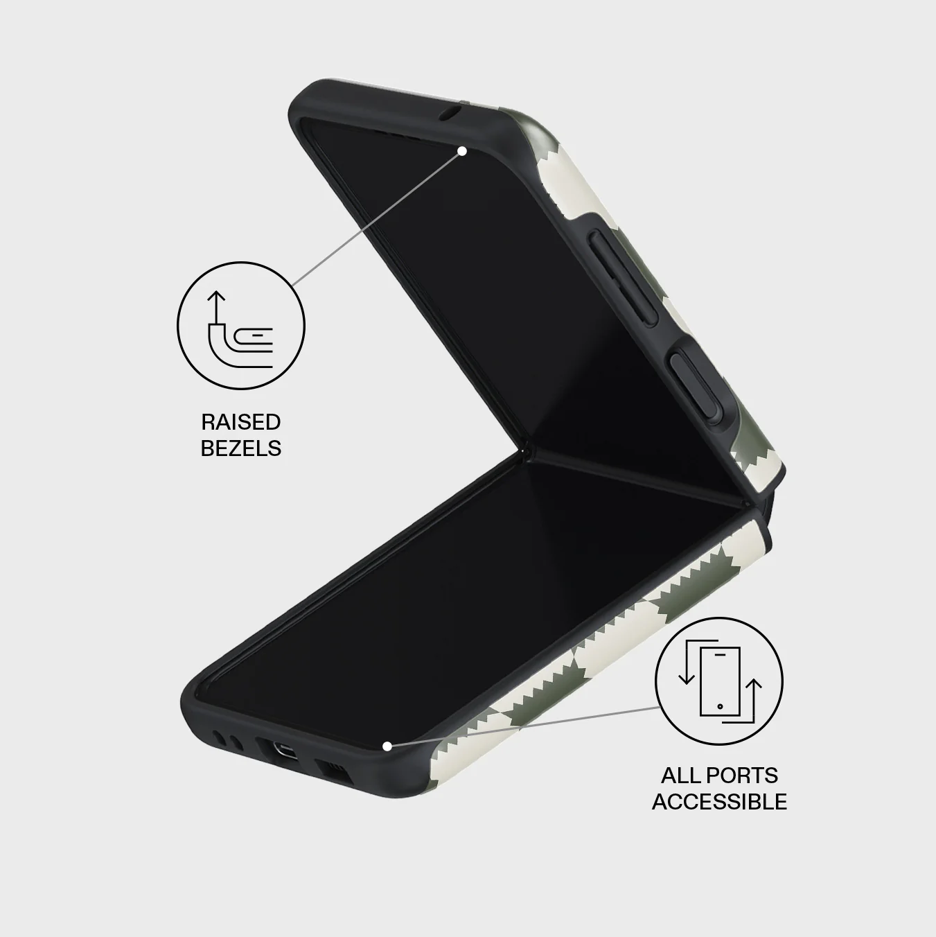 Retro Grid - Samsung Galaxy Z Flip 3 Case - Image 3