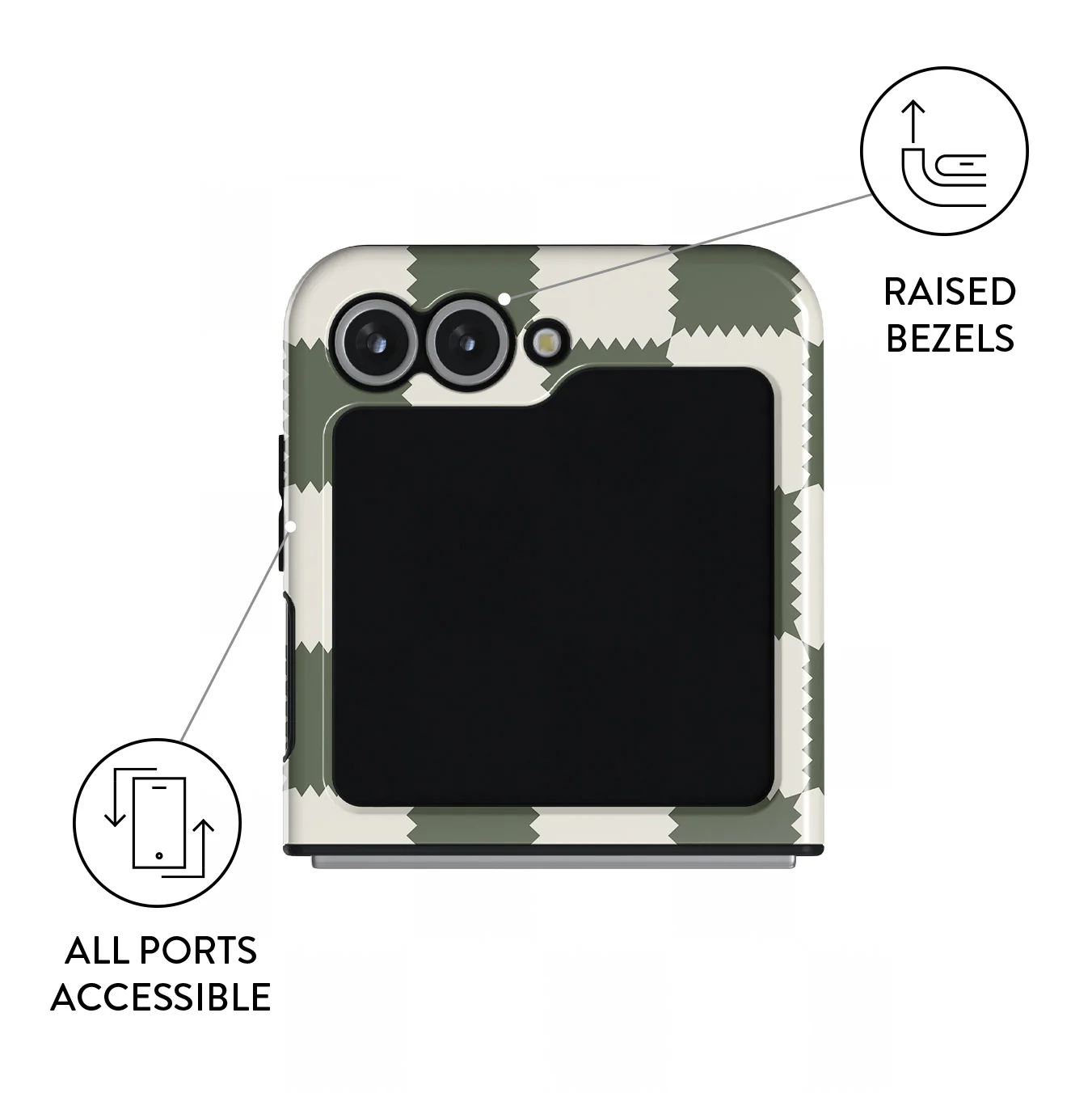 Retro Grid - Samsung Galaxy Z Flip 7 FE Case - Image 3