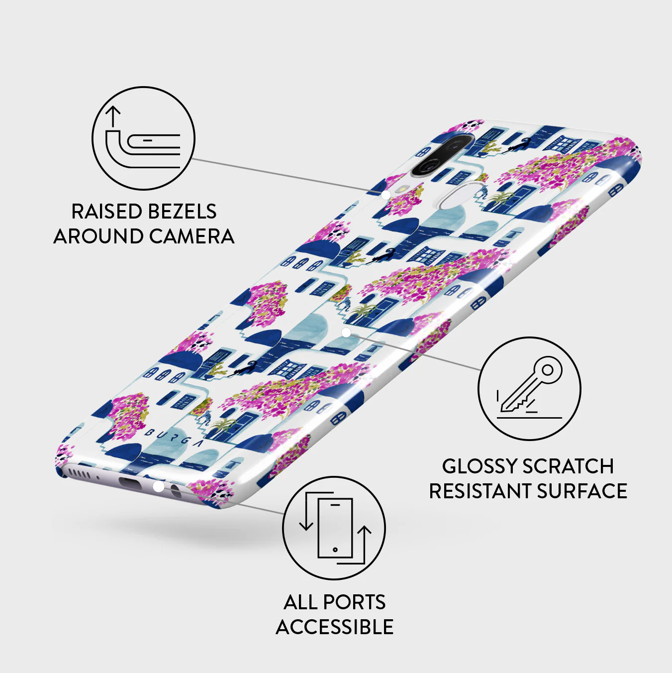 Santorini - Samsung Galaxy A40 Case - Image 3