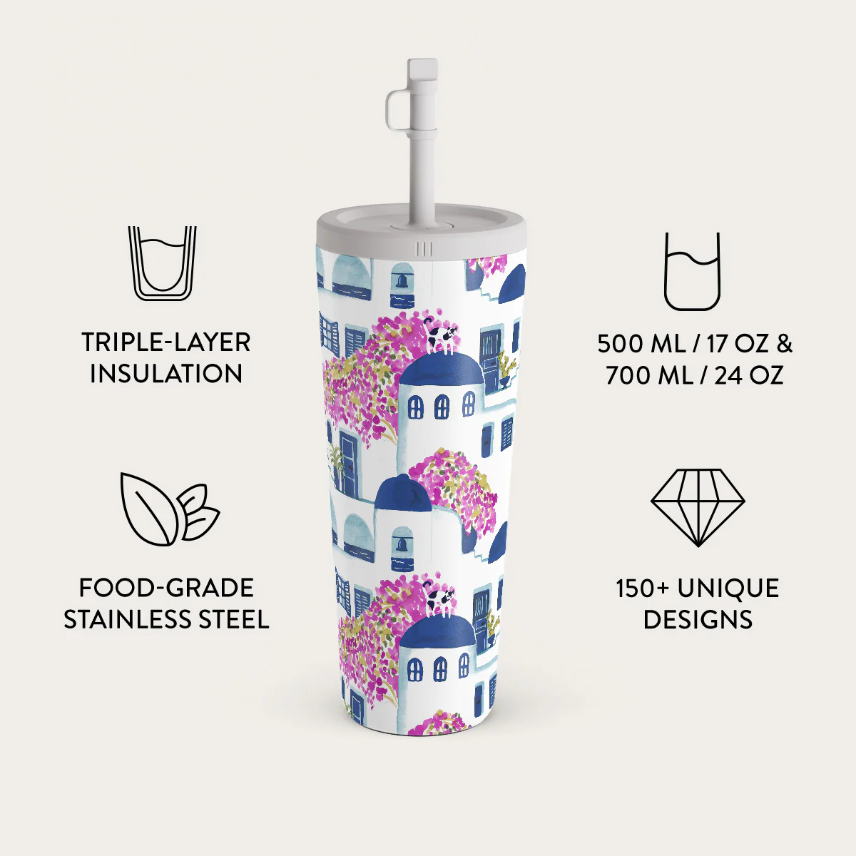 Santorini - Travel Mug - Image 10